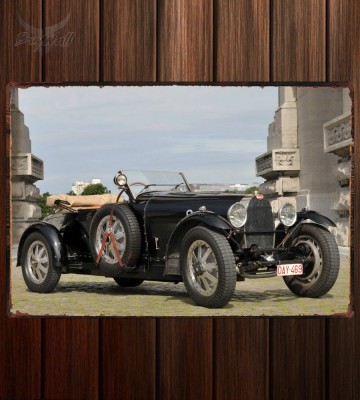 Металлическая табличка Bugatti Type 43 Grand Sport